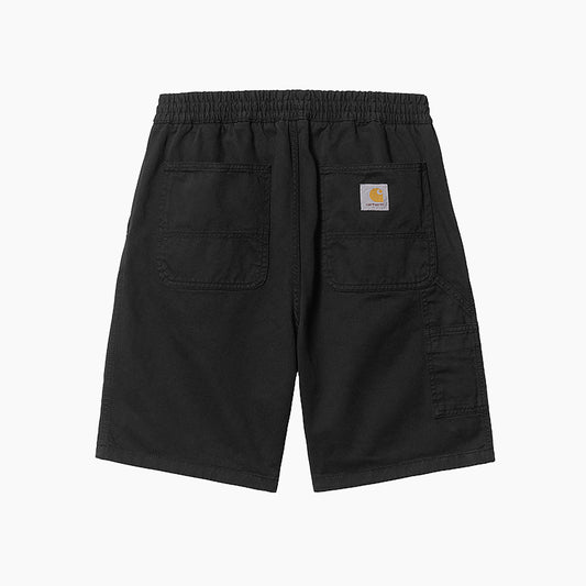 CARHARTT WIP FLINT SHORT BLACK GARMENT DYED - I030480