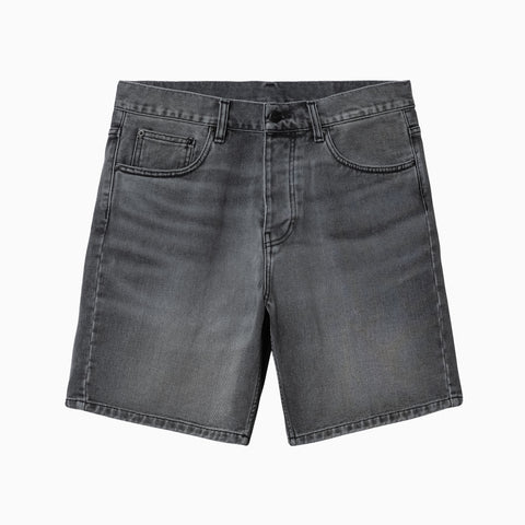 CARHARTT WIP NEWEL SHORT BLACK LIGHT USED WASH - I029209