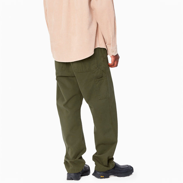 CARHARTT WIP FLINT PANT OFFICE GREEN GARMENT DYED - I029919