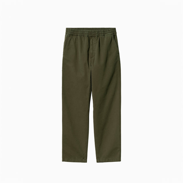 CARHARTT WIP FLINT PANT OFFICE GREEN GARMENT DYED - I029919