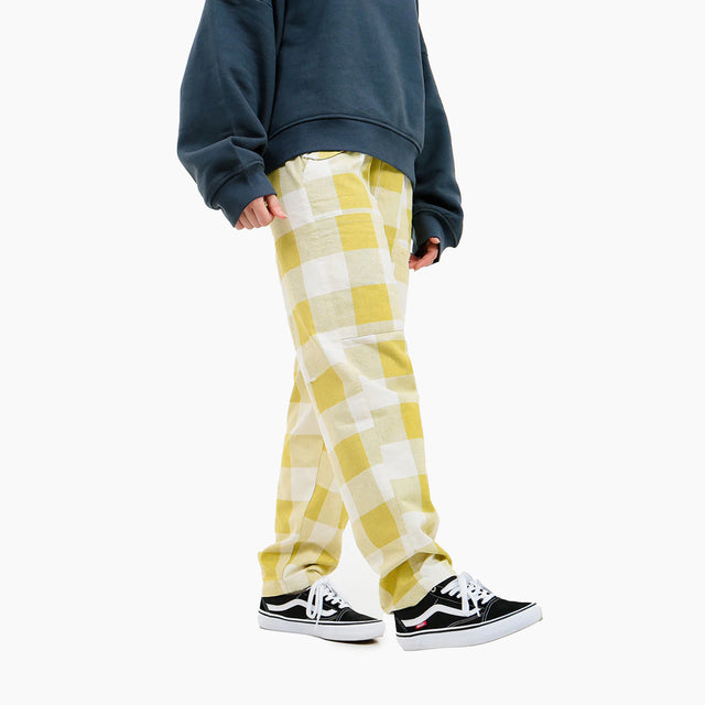 OBEY CLOTHING W' PROVENCE PANT YELLOW & WHITE - 242000096
