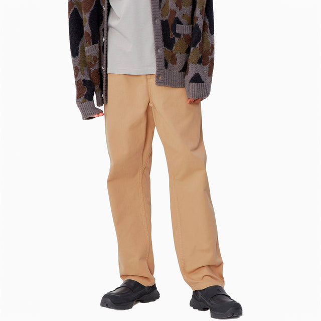 CARHARTT WIP FLINT PANT PEANUT GARMENT DYED - I029919