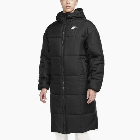 NIKE W' SPORTSWEAR CLASSIC PARKA PUFFER HOODED BLACK - FB7675