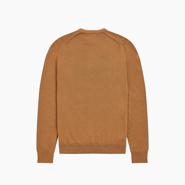 FRED PERRY PULL BASIC LOGO CAMEL & MARRON - 6310