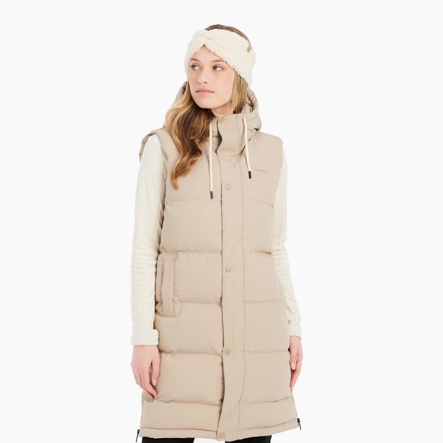 PROTEST PRTMIASSY CHALECO INVIERNO BAMBOO BEIGE