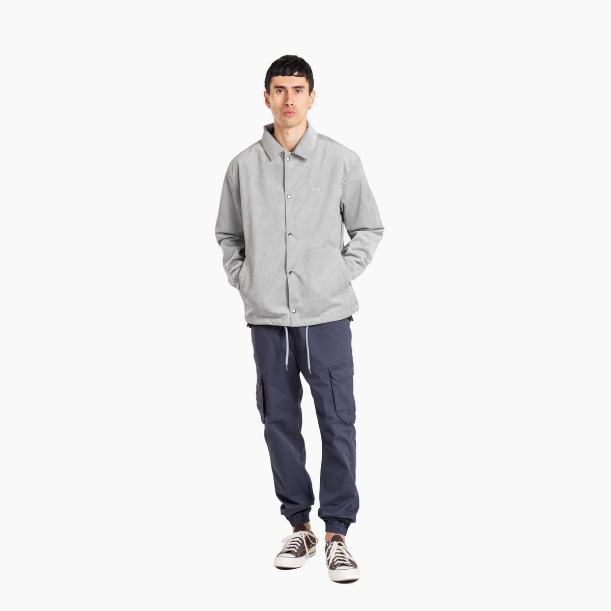 REELL COACH JACKET STONE GREY RE4499