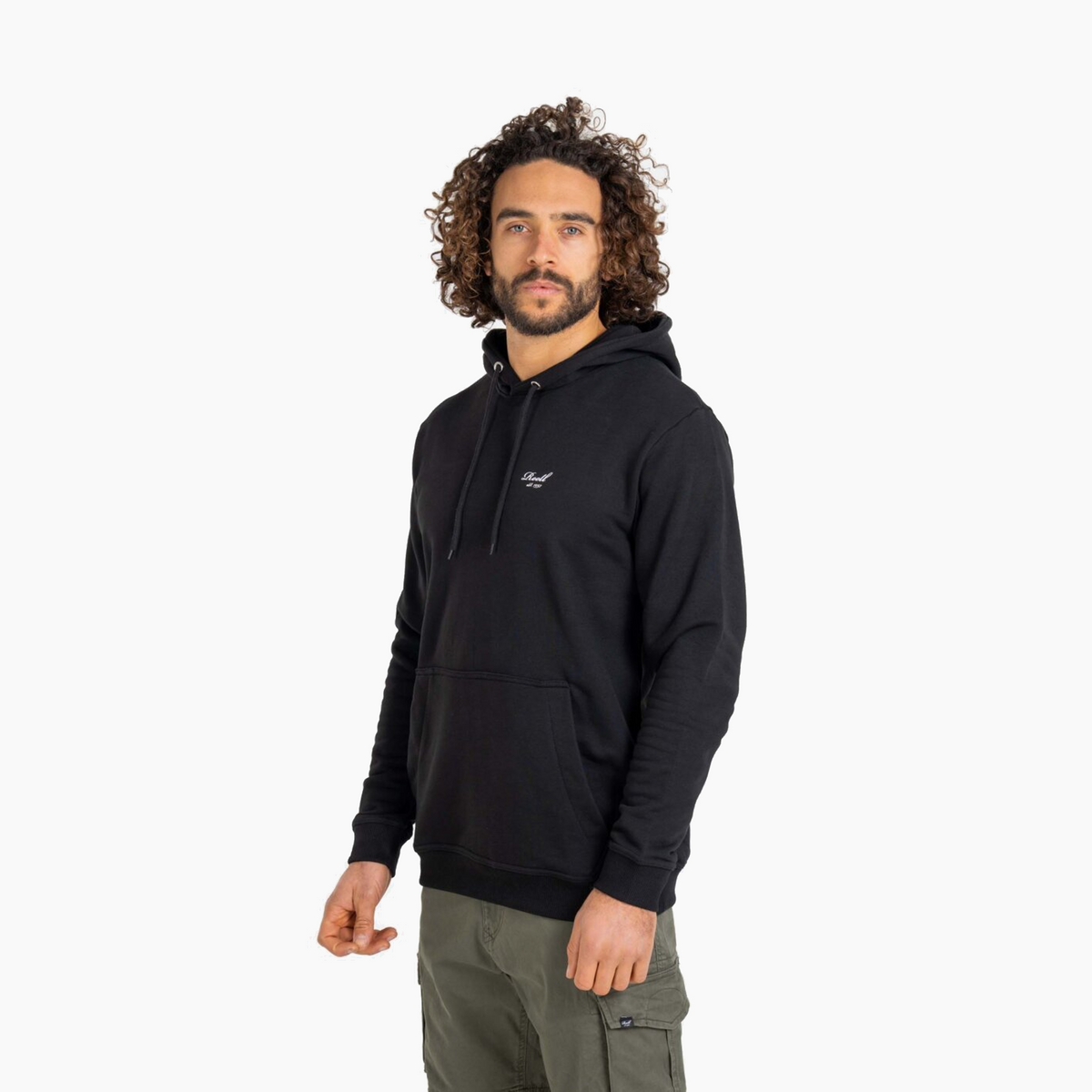 REELL STAPLE TERRY HOODIE DEEP BLACK RE4459
