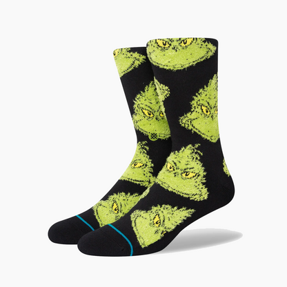 STANCE GRINCH MEAN ONE SOCKT A555D22MEA-BLK