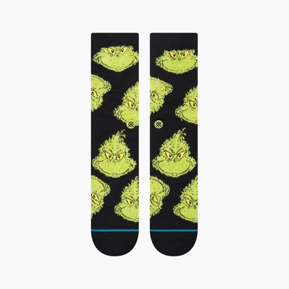 STANCE GRINCH MEAN ONE SOCKT A555D22MEA-BLK