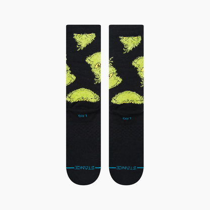 STANCE GRINCH MEAN ONE SOCKT A555D22MEA-BLK