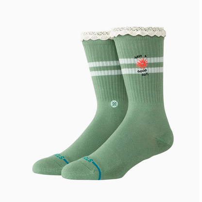 STANCE HAVE A GOOD DAY CREW SOCK W556D25HAV-GRN