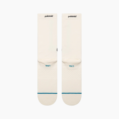 STANCE POLAROID APERTURE SOCK WHITE A555D25APE-WHT