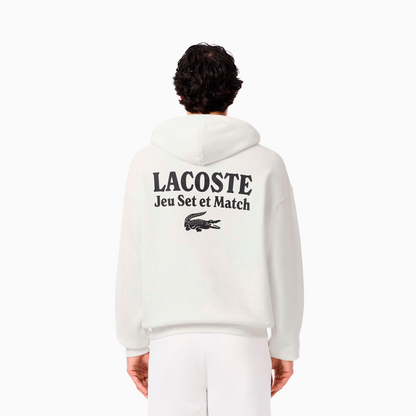 LACOSTE HOODIE JEU SET ET MATCH WHITE SH5947-70V