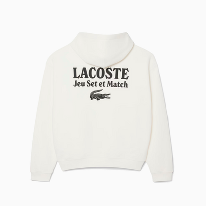 LACOSTE HOODIE JEU SET ET MATCH WHITE SH5947-70V