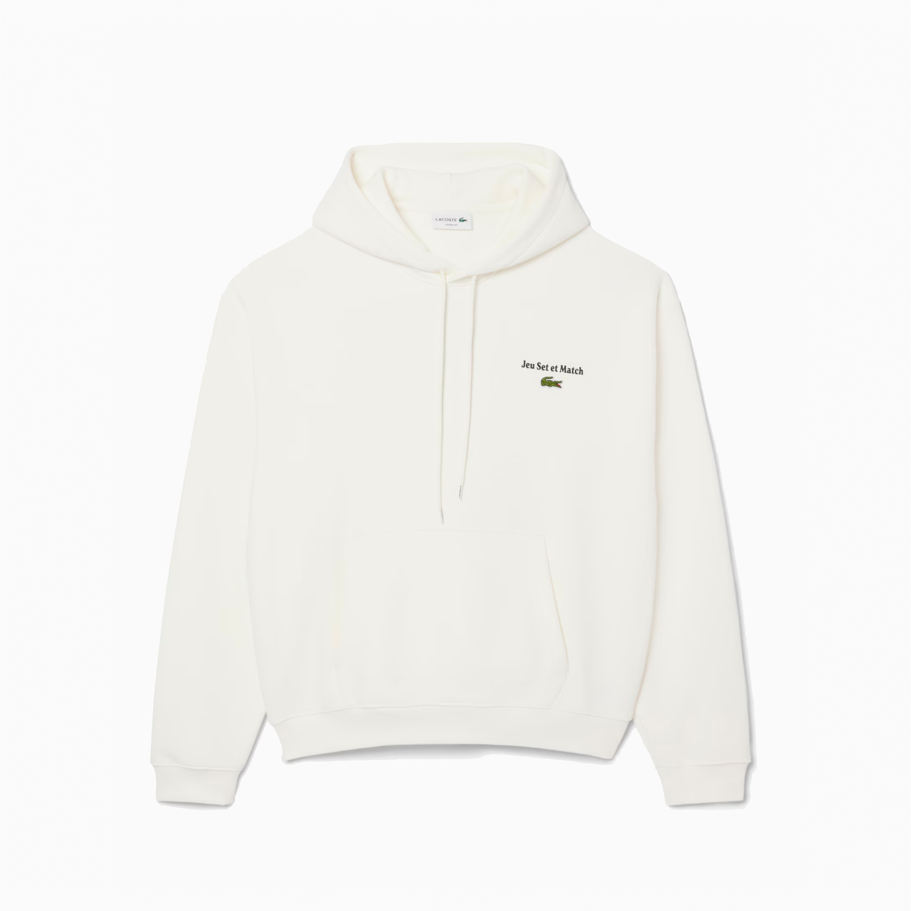 LACOSTE HOODIE JEU SET ET MATCH WHITE SH5947-70V