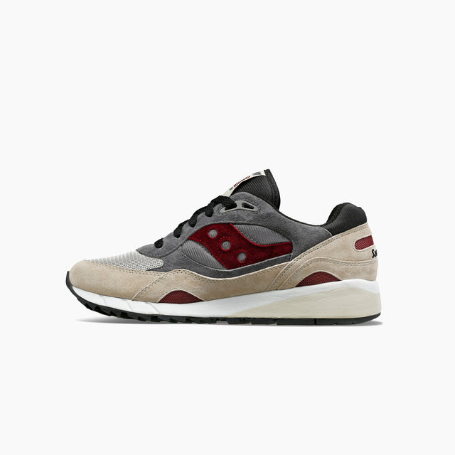 SAUCONY SHADOW 6000 BEIGE & RED AND BLK - S70441