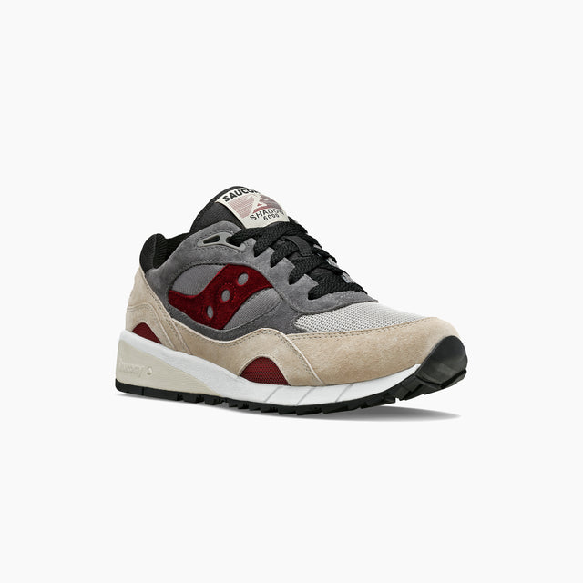 SAUCONY SHADOW 6000 BEIGE & RED AND BLK - S70441