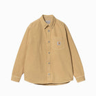 CARHARTT WIP GEORGE SHIRT JAC BOURBON STONE DYED - I033750