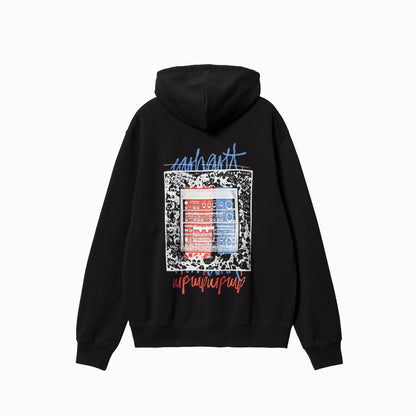 CARHARTT WIP HOODED STEREO SWEAT BLACK - I033624