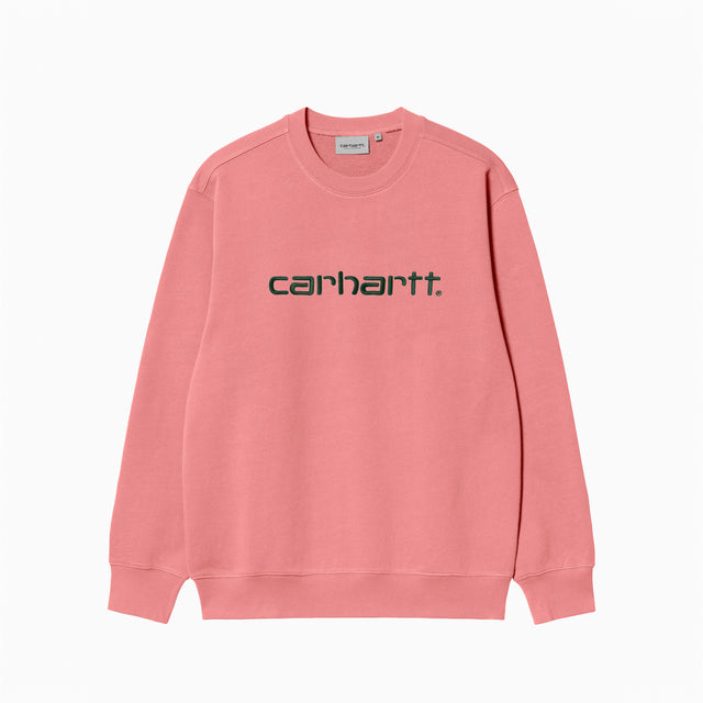 CARHARTT WIP SWEAT DUSTY ROSE & SYCOMORE - I030546";;"