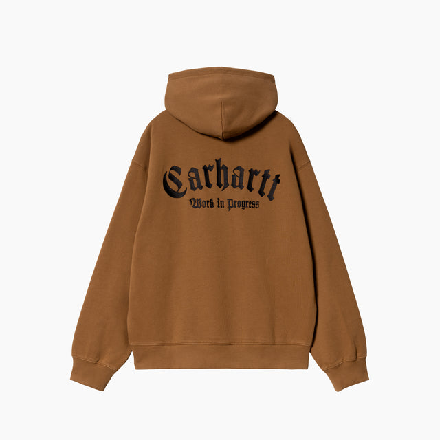 Carhartt Wip - Sudadera Para Hombre Marrón - Hooded Script Embroidery  Sweatshirt