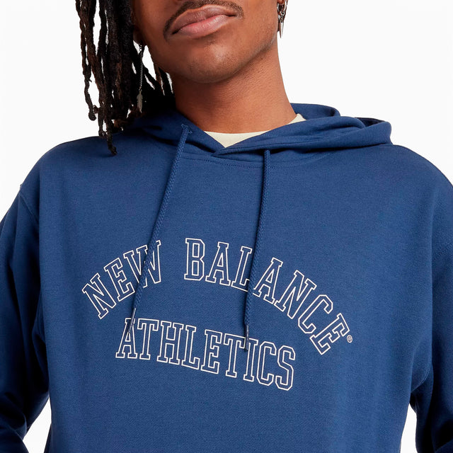 NEW BALANCE GRAPHIC HOODED NAVY - MT43509