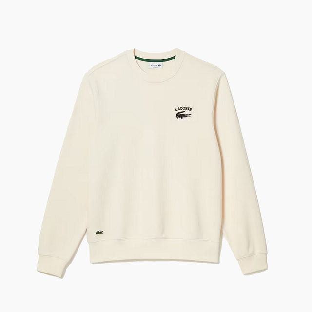 LACOSTE CREW CROCO AND BRAND EMBROIDERY LAPLAND & BLK - SH9659