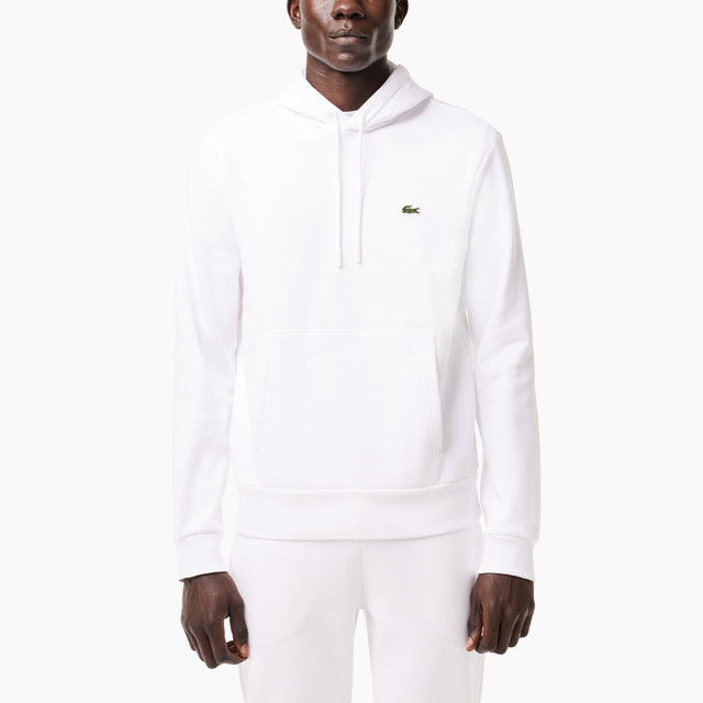 LACOSTE JOGGER HOODED SWEAT WHITE - SH9623