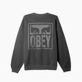 Obey Sudadera Eyes Icon | Sudadera para hombre sin capucha Eyes Icon. Fabricada en mezcla de algodón y poliéster con puños y bajo acanalados para un ajuste perfecto. 