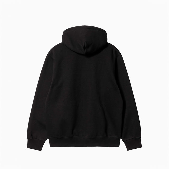 CARHARTT WIP HOODED SWEAT FULL BLACK - I030547