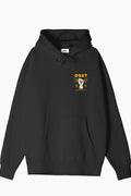 Sudadera Obey con capucha para Hombre | Sudadera con capucha de rizado francés premium ( Tejido French Terry ), presenta estampados gráficos en la parte frontal y trasera. Ajuste Relajado. 