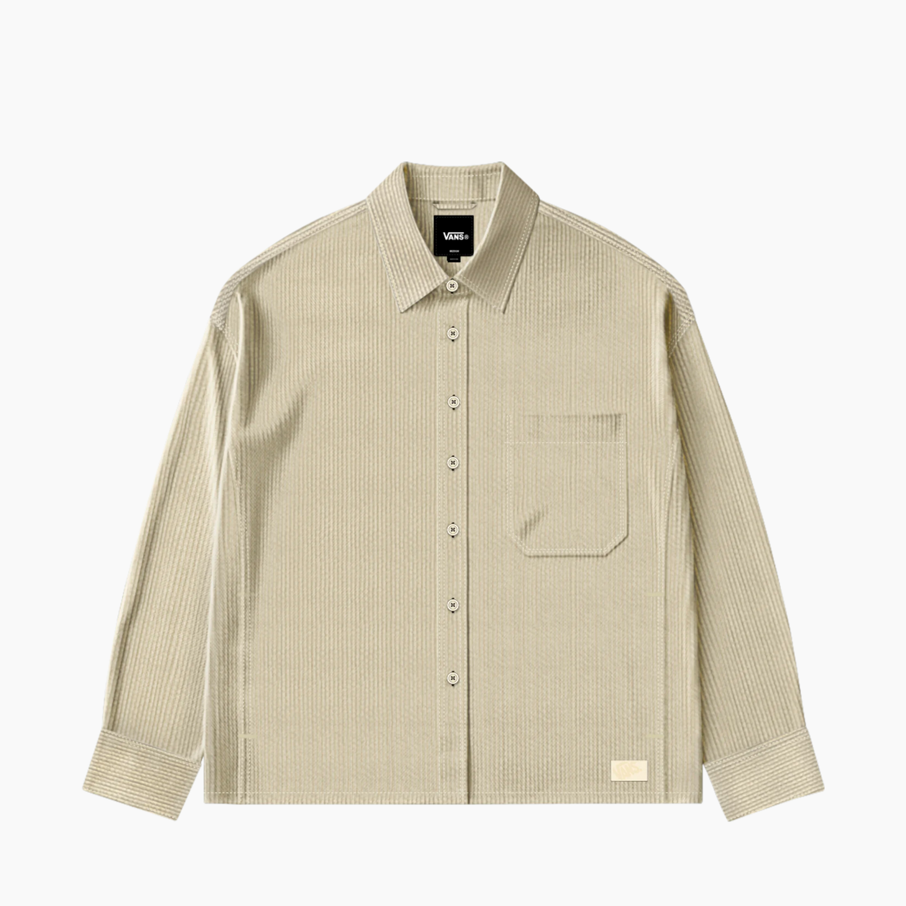 VANS MARTINEZ CORD OVERSHIRT ALMOND CREAM VN000UBQGRZ1