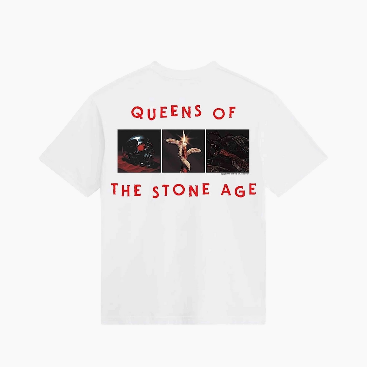 VANS QUEENS OF THE STONE AGE SS TEE WHITE VN00134XWHT1