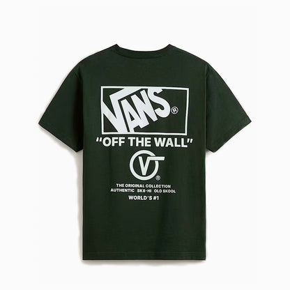 VANS CAMISETA STACKED HI SS DRENAGEM KELP - VN000PEWEMU