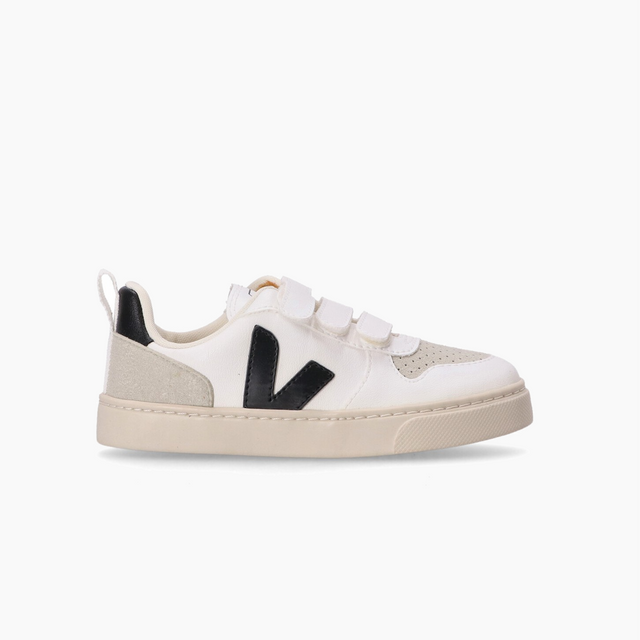 VEJA SMALL V10 CWL WHITE & BLACK - CV0702565C