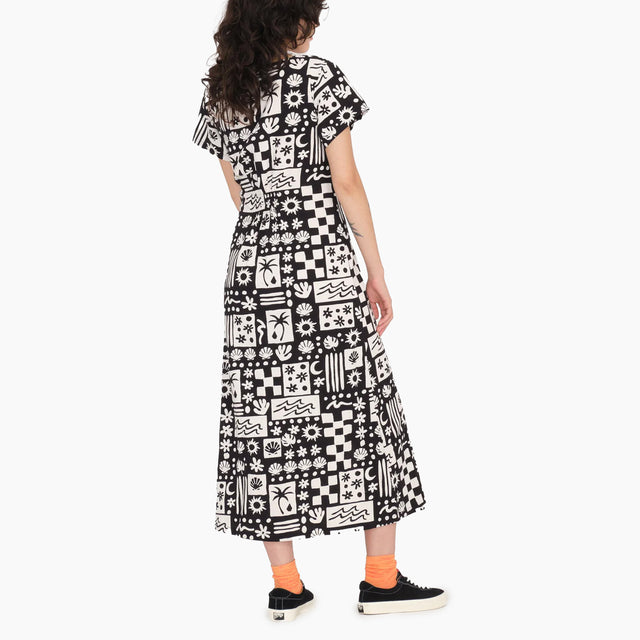 VOLCOM W' SUNNY WILD LONG DRESS BLACK - B1312420