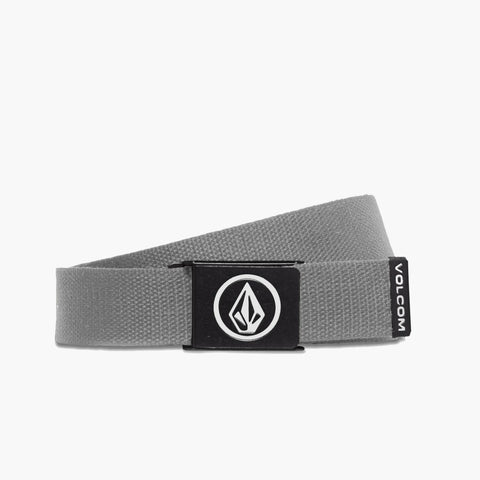 VOLCOM CIRCLE WEB BELT HEATHER GREY - D5932102