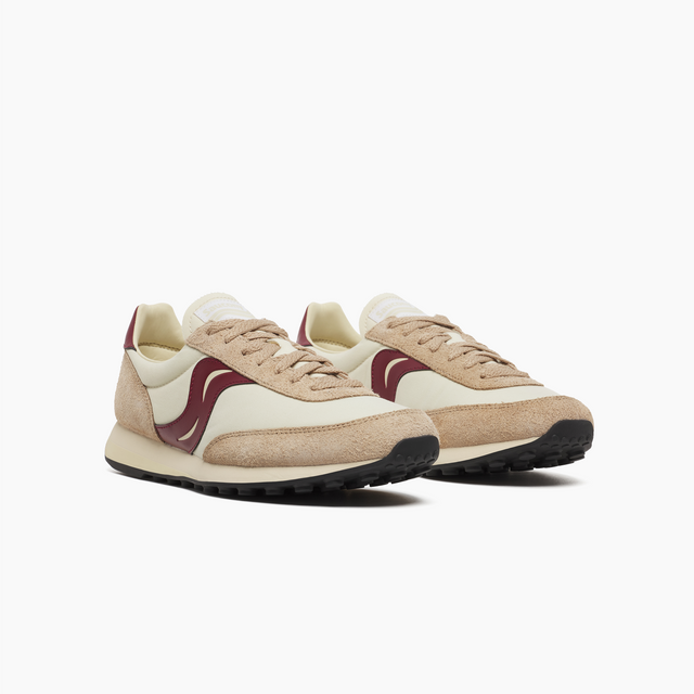 SAUCONY TRAINER 80 BEIGE BURGUNDY S70883-2