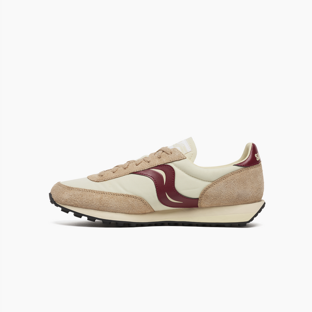 SAUCONY TRAINER 80 BEIGE BURGUNDY S70883-2