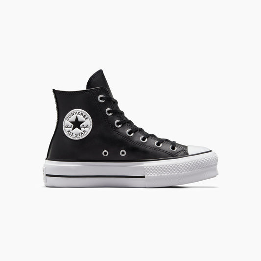 CONVERSE ALL STAR CHUCK TYLOR PLATFORM BLK LEATHER - 561675C