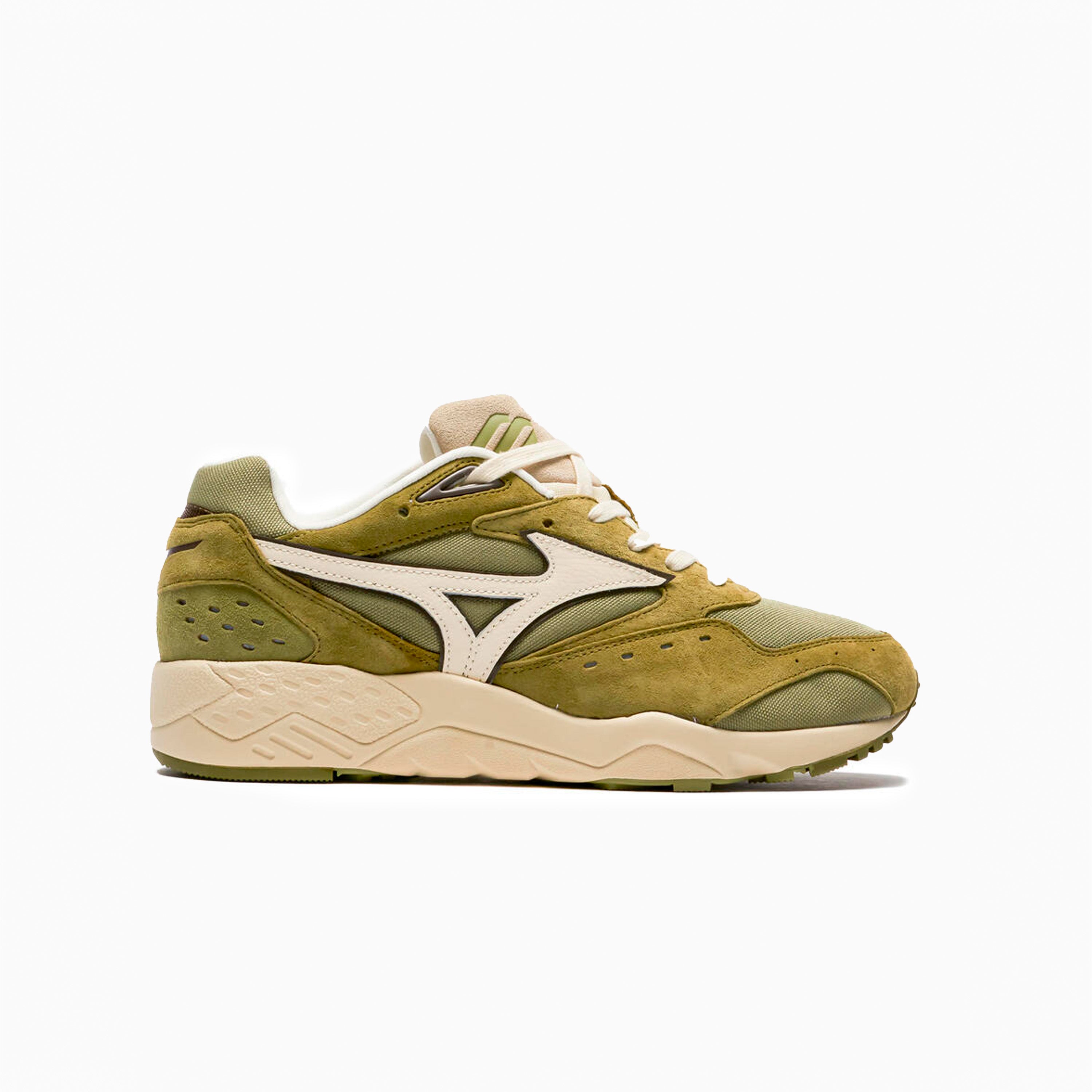 MIZUNO CONTENDER OLIVE DRAB & CLOUD CREAM AND CEDAR - D1GA2382