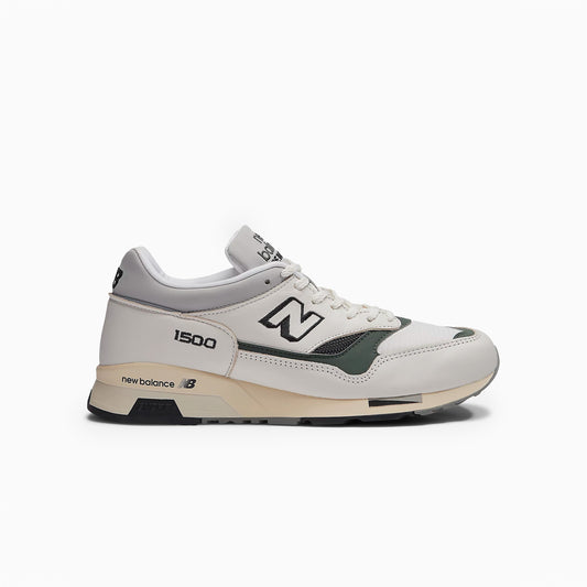 NEW BALANCE 1500 MADE IN UK ANTIQUE WHITE & CILANTRO AND BLACK - U1500WHG