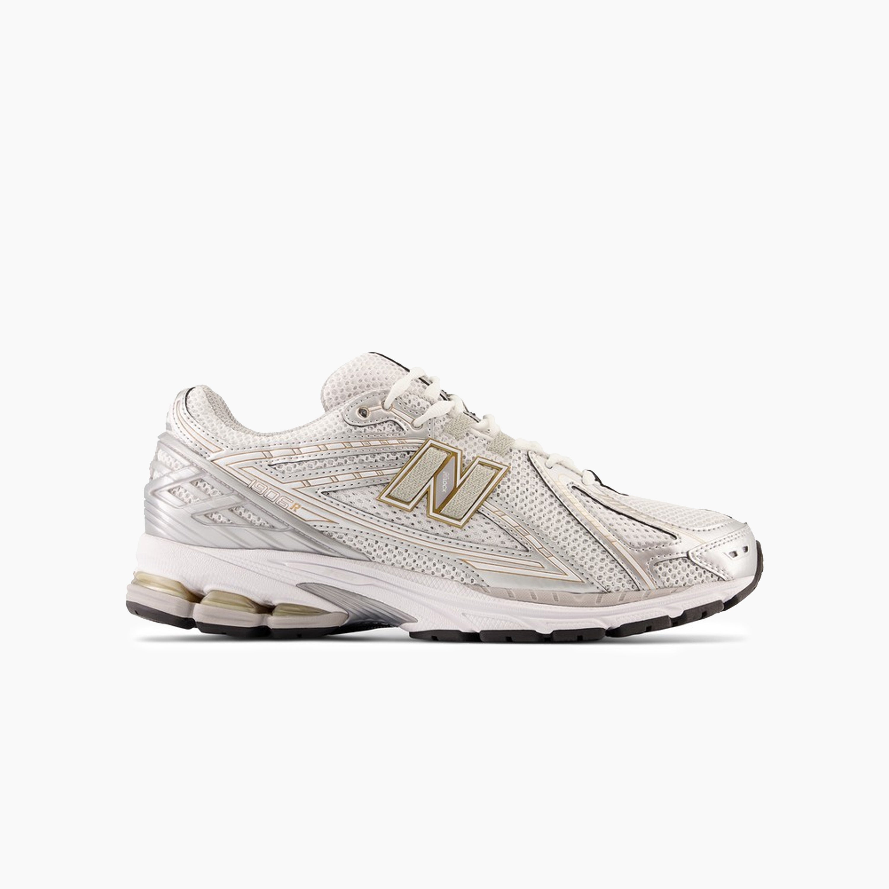 NEW BALANCE 1906R WHITE & RAIN CLOUD WITH SILVER METALLIC - M1906RI