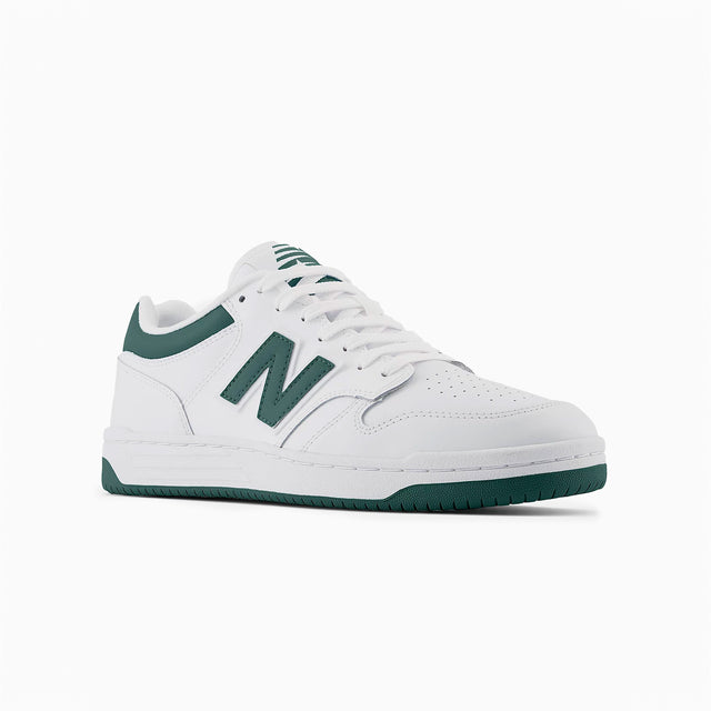 NEW BALANCE 480 WHITE & GREEN - BB480LNG