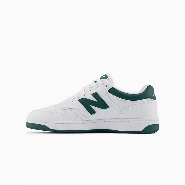 NEW BALANCE 480 WHITE & GREEN - BB480LNG