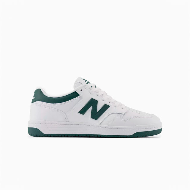 NEW BALANCE 480 WHITE & GREEN - BB480LNG