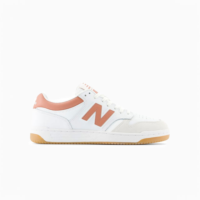 NEW BALANCE 480 WHITE & PINK - BB480LSA