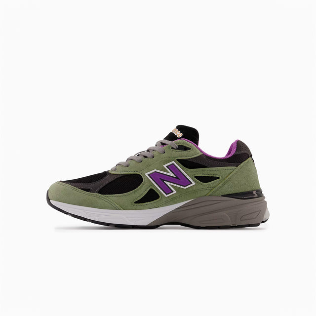 NEW BALANCE 990v3 MADE IN USA OLIVE LEAF & BLACK - M990TC3