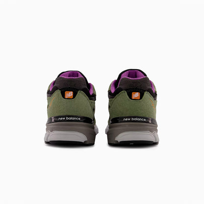 NEW BALANCE 990v3 MADE IN USA OLIVE LEAF & BLACK - M990TC3