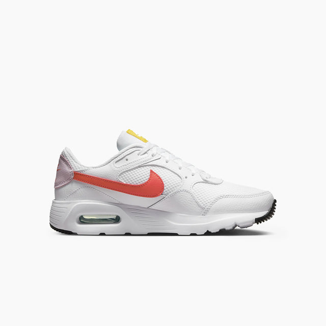 NIKE FEMME AIR MAX SC BLANCHE & ROSE MOUSSE & ORANGE LASER LUMIERE - FZ3623